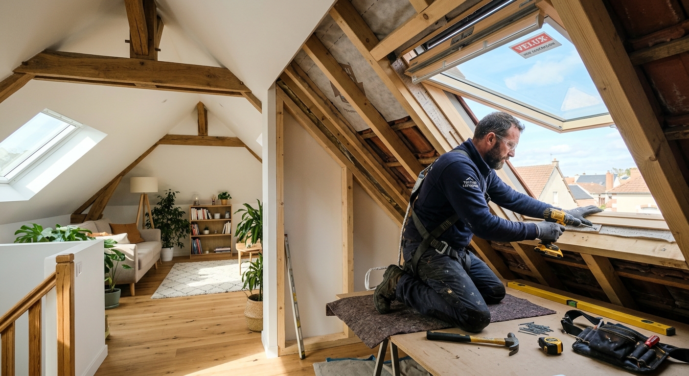 Pose de Velux &agrave; Gap par DM Toiture