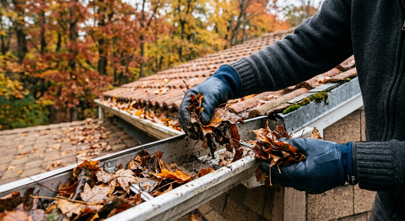 D&ébouchage manuel gouttière